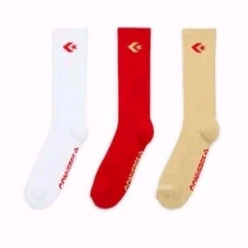 Converse 3-PK Star Chevron Crew Sock